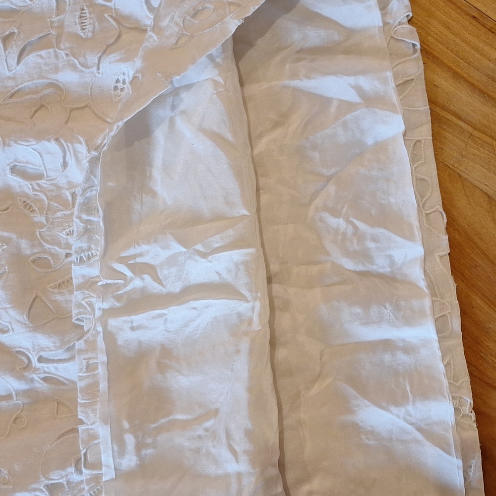 Robert Rodriguez Puffed Short Sleeve White Babydoll Cotton Dress Size 6 - Picture 12 of 12